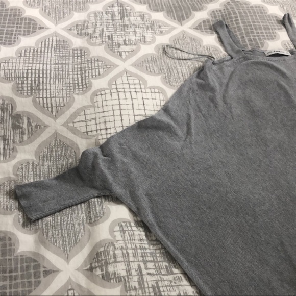 Zara | Cold Shoulder Asymmetrical Sweater - Picture 7 of 14